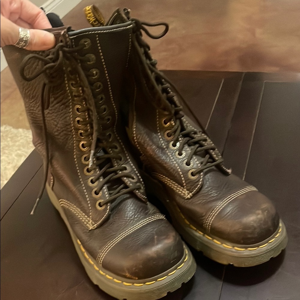 Dr. Martens Brown Leather Boots